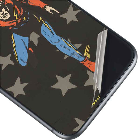 DC Comics The Flash Retro Action Pose iPhone 11 Skin